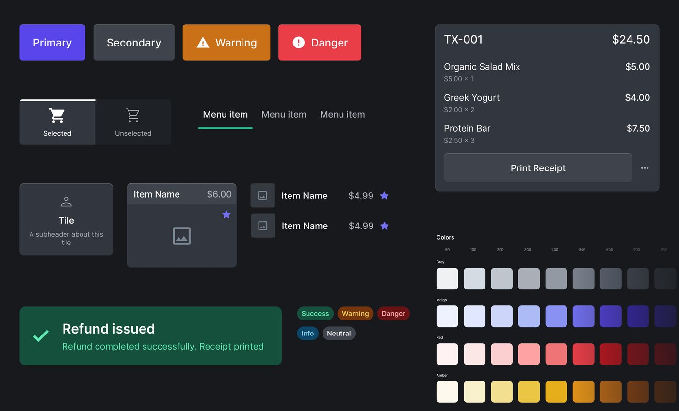Cashier UI - Crafting a reusable and accessible design language